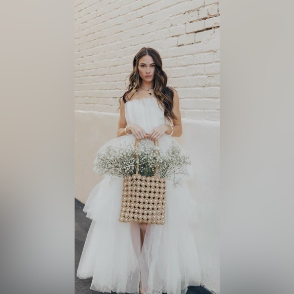 Untamed petals - Isabella pearl gown ivory, XS - Picture 7 of 7